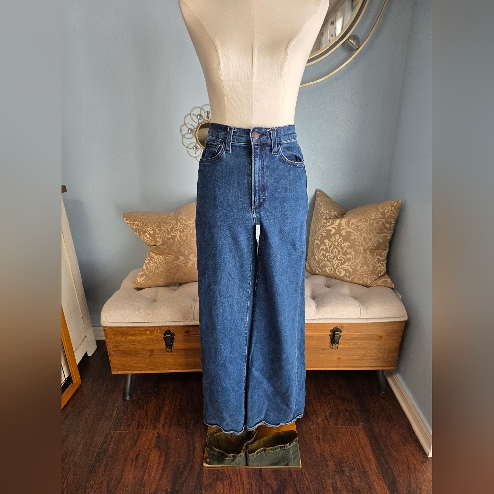 Joe's Jeans Dark Blue Flare & Wide Leg - Picture 2 of 6